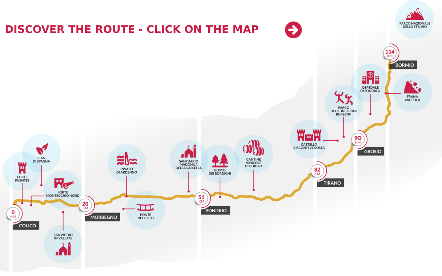 Discover the route - Click on the map